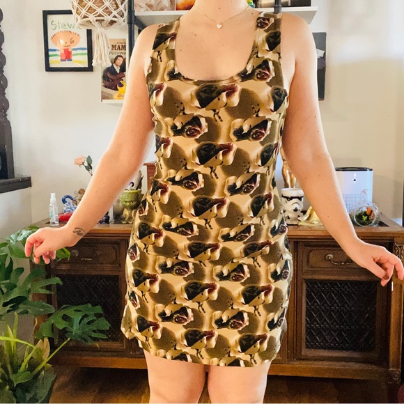 Adorable Vintage 90s floral tank skater mini dress - Picture 2 of 5